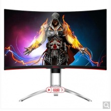 AOC AGON 爱攻II AG272QCX 27英寸 2K高清 144hz ΔE<3 1800R 吃鸡 全接口游戏电竞升降曲面显示器 绝地求生